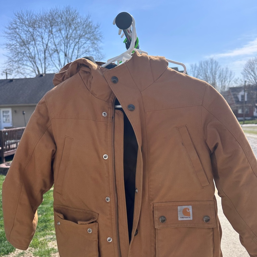 Carhartt Tan Hooded Coat